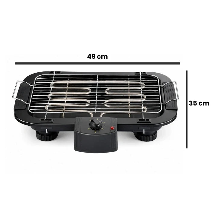 HAUSBERG HB-530NG Parrilla Eléctrica 2000W con Placa Desmontable y Termostato