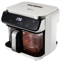 HAUSBERG HB-2343AB Freidora de Aire 6.5L Cesta de Vidrio Blanca 1200W