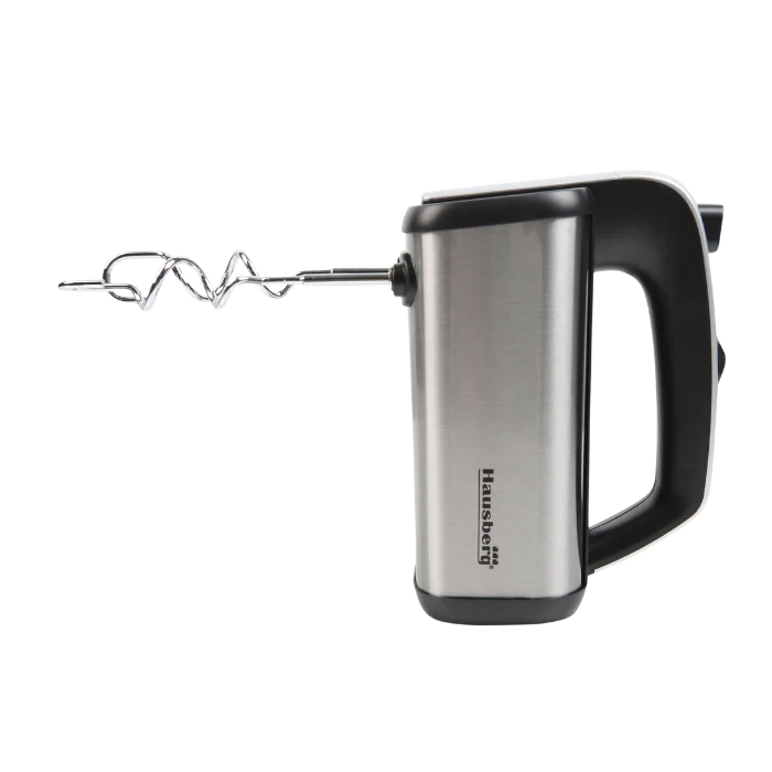 HAUSBERG HB-4201NG Batidora de Mano 5 Velocidades 400W Negro Acero Inoxidable