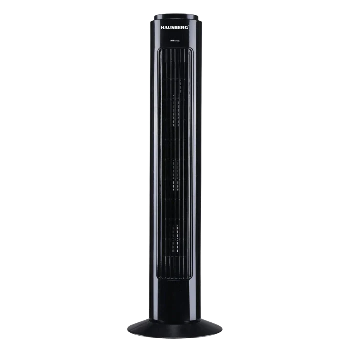 HAUSBERG HB-5950NG Ventilador de Torre con 3 Velocidades y Oscilación Negro