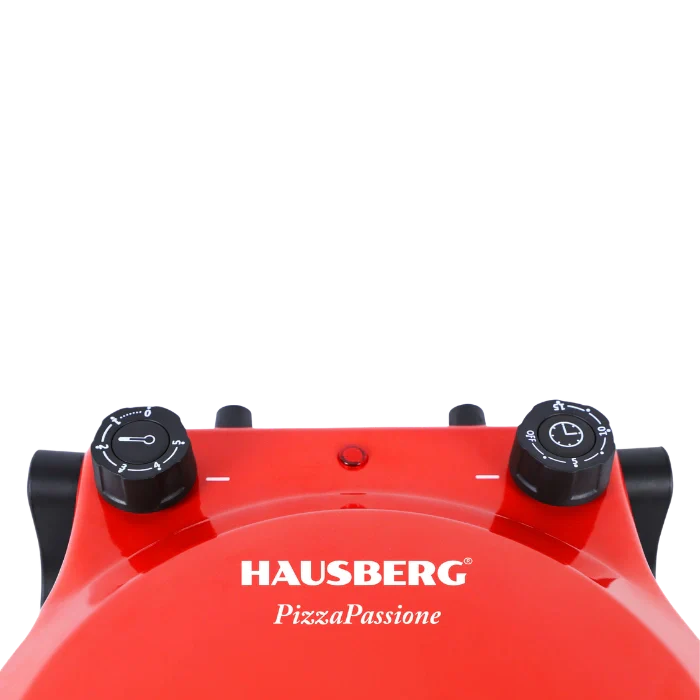 HAUSBERG HB-675RS XL Horno de Pizza 405°C con Piedra de Hornear Roja