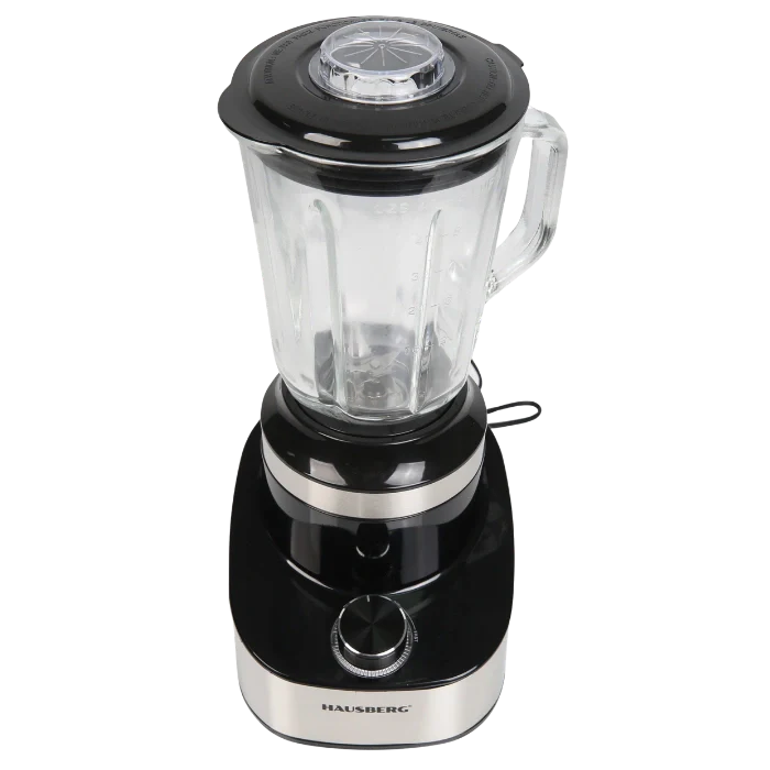 HAUSBERG HB-7765 Licuadora 1.5L con Molinillo de Café 500W Acero Inoxidable